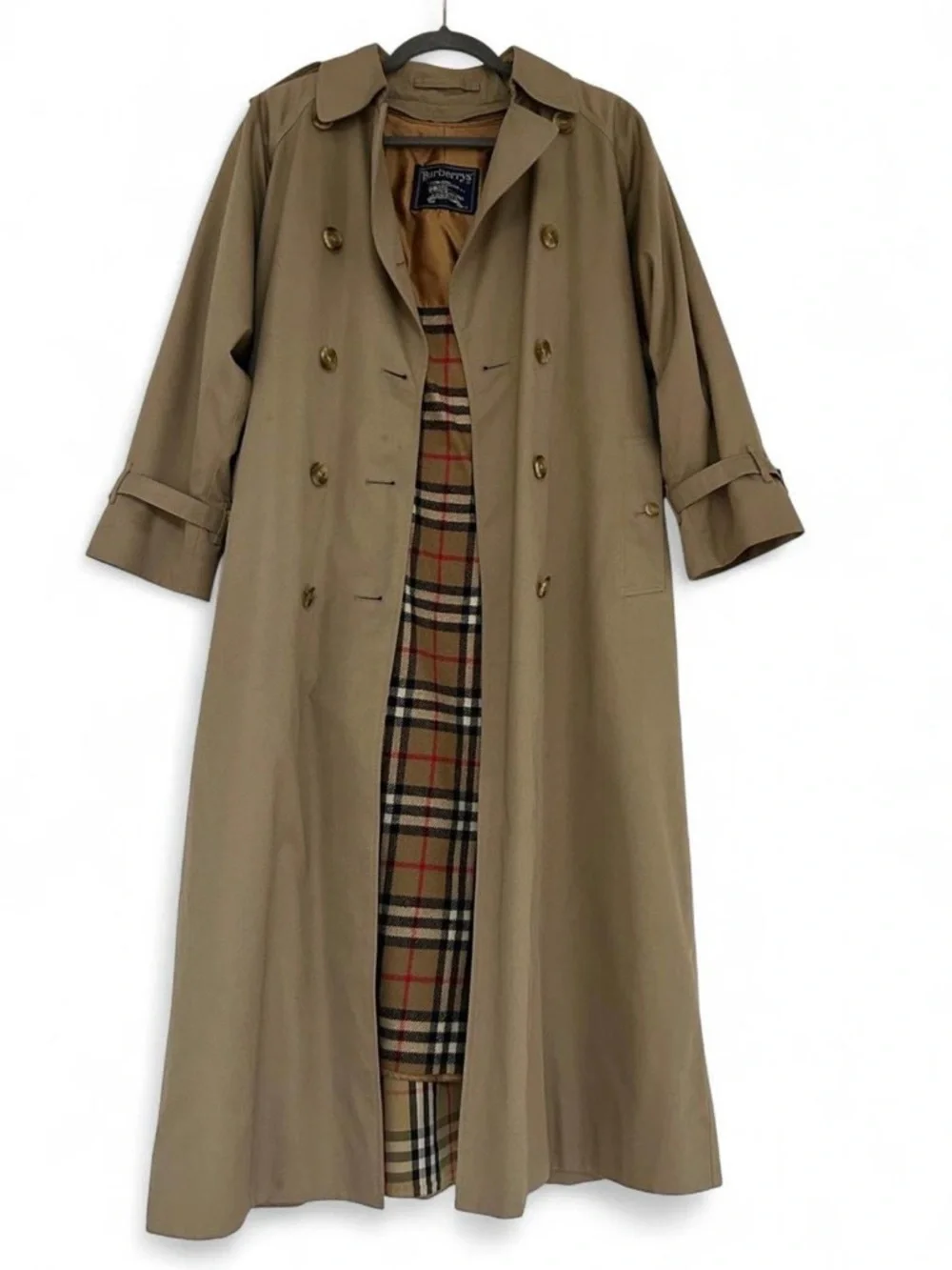 Pristine Grail: Vintage Burberrys XLONG Trench Coat + Wool Liner + Belt - Picture 2 of 16